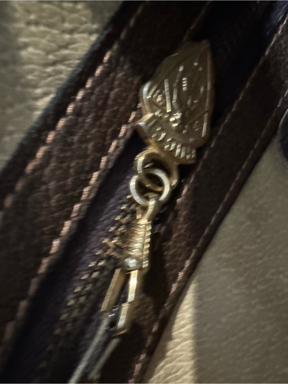 Gucci Brown GG Supreme Canvas Crossbody with Leather Trim - Picture 5 of 8